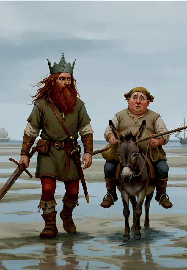 Maritime Kunstwerk aus Cuxhaven – digitale Illustration mit maritimer Stimmung.